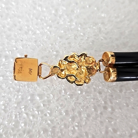 14k Jade Multi-colored Bracelet - Picture 2 of 6